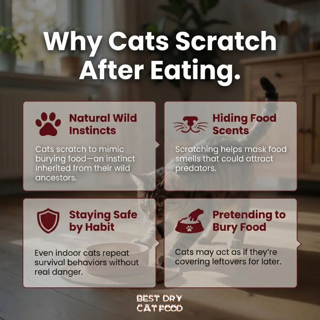 Why Do Cats Scratch the Floor Around Their Food Bowl?