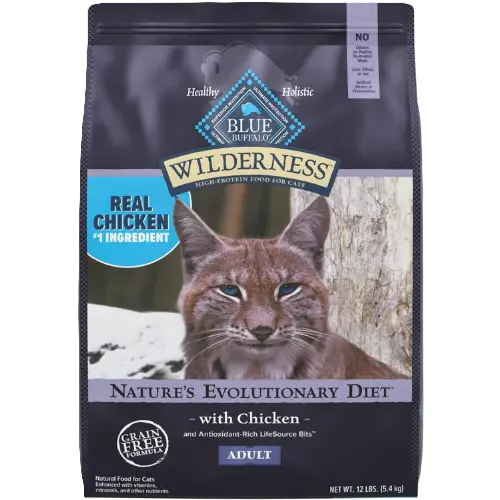 Blue Buffalo Wilderness High Protein Grain-Free Dry Cat Food — Best Grain-Free Premium